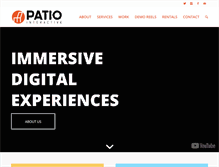 Tablet Screenshot of patiointeractive.com